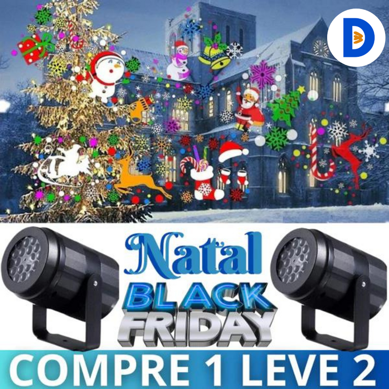 [COMPRE 1  LEVE 2] Projetor De Festas Natalino Interno ou Externo - Sky Stars™